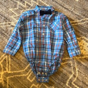 6-9m button down onesie